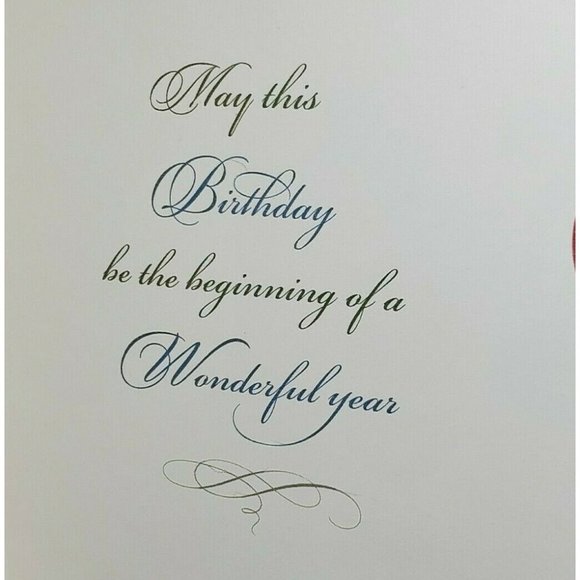 Warm Birthday Wishes Thoughts & Inspiration Floral Blue Butterfly Greeting Card - Picture 8 of 11